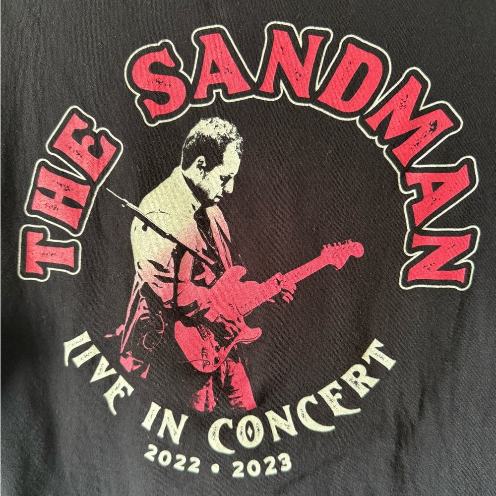 Adam Sandler The Sandman Black Graphic Concert T-Shirt Size Large